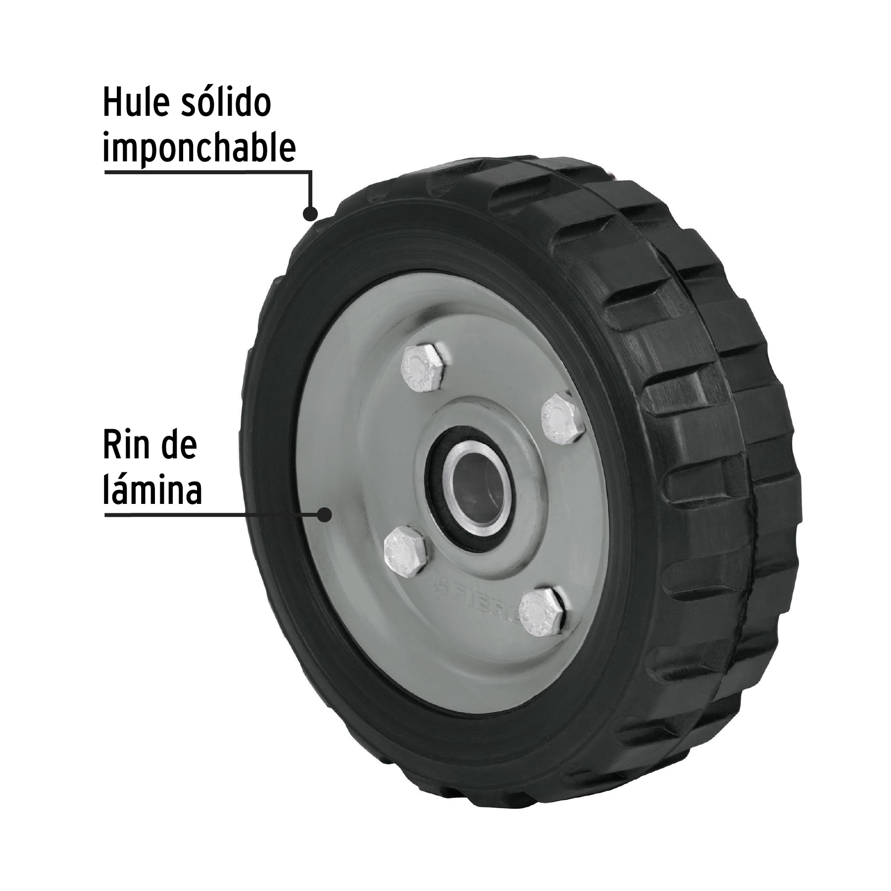 Rueda para diablo 6", doble balero