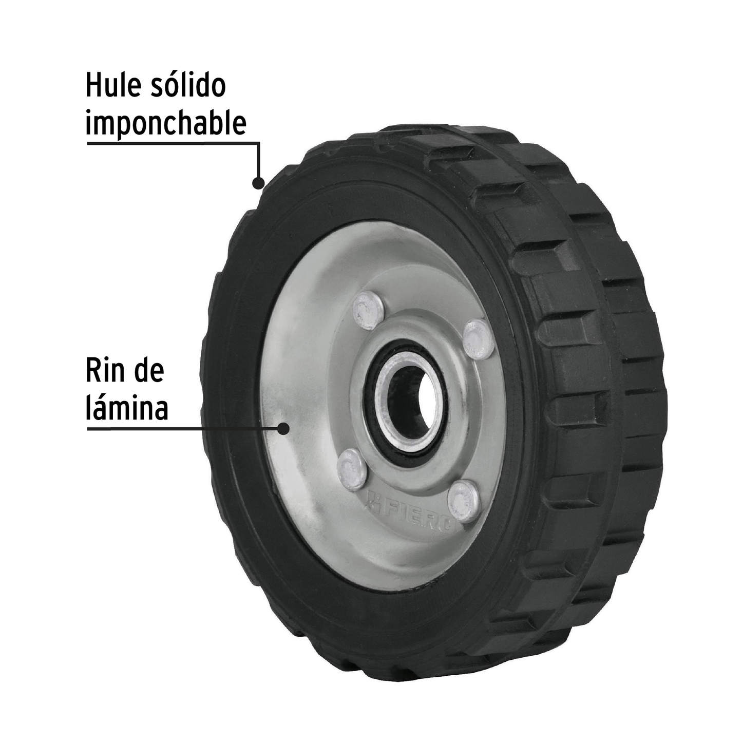 Rueda para diablo 5", un balero