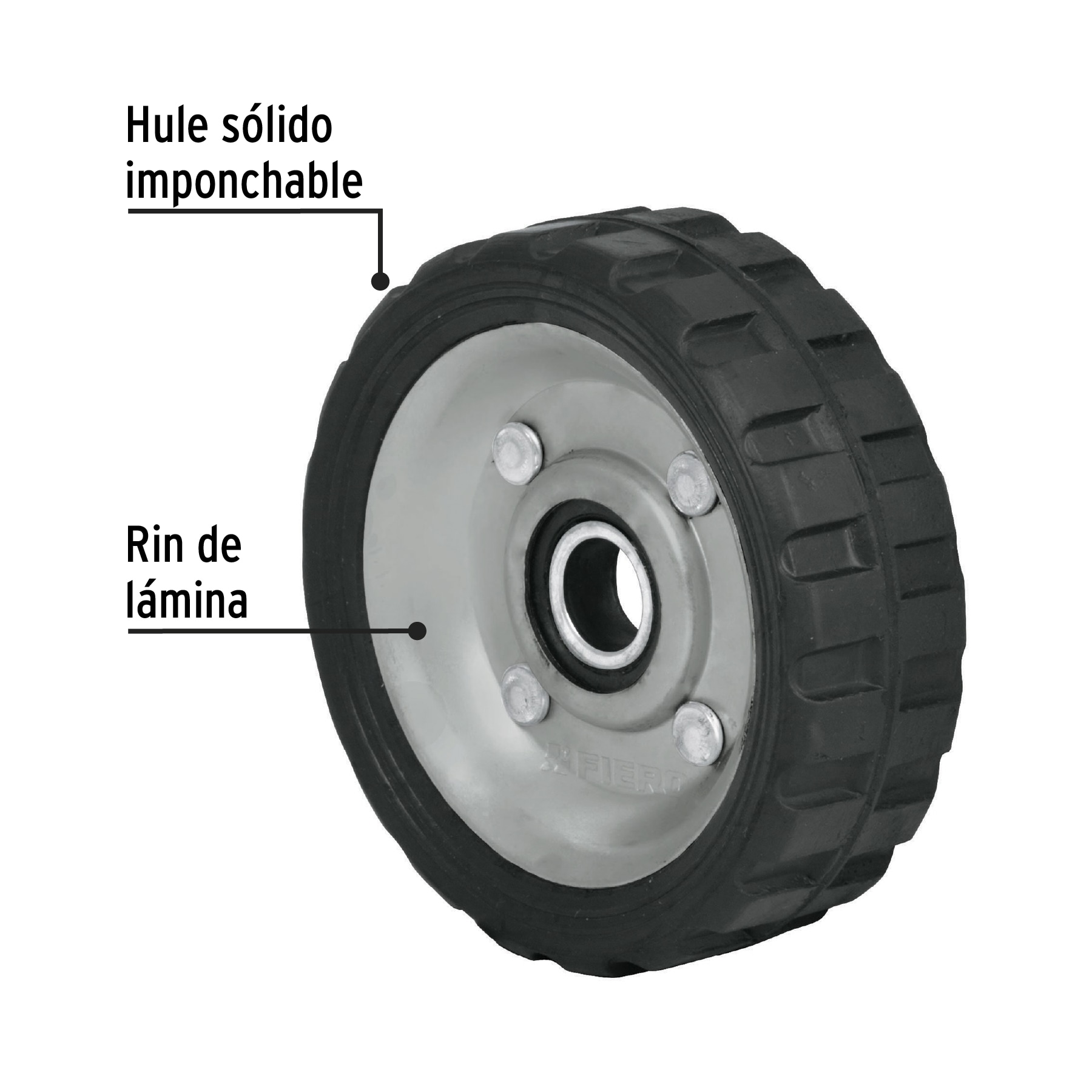 Rueda para diablo 4", un balero
