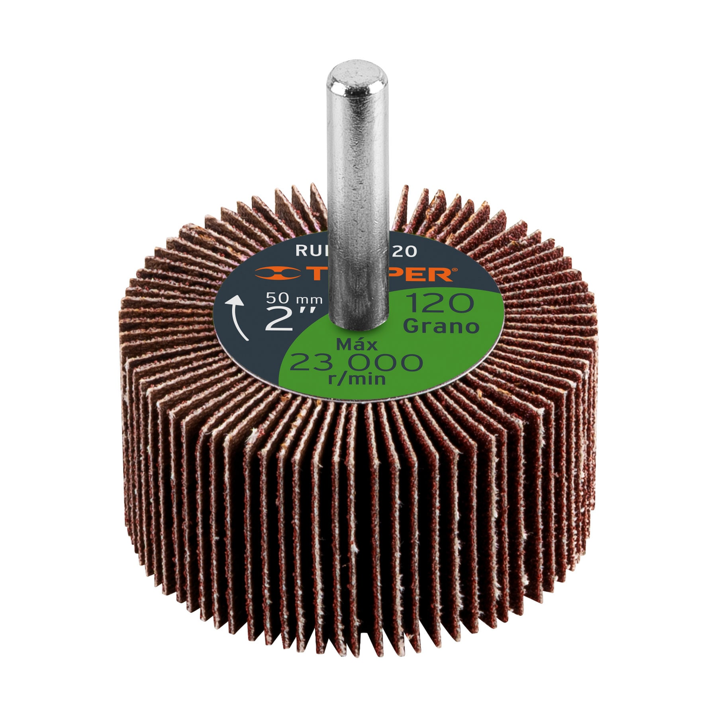 Rueda flap de 2", grano 120