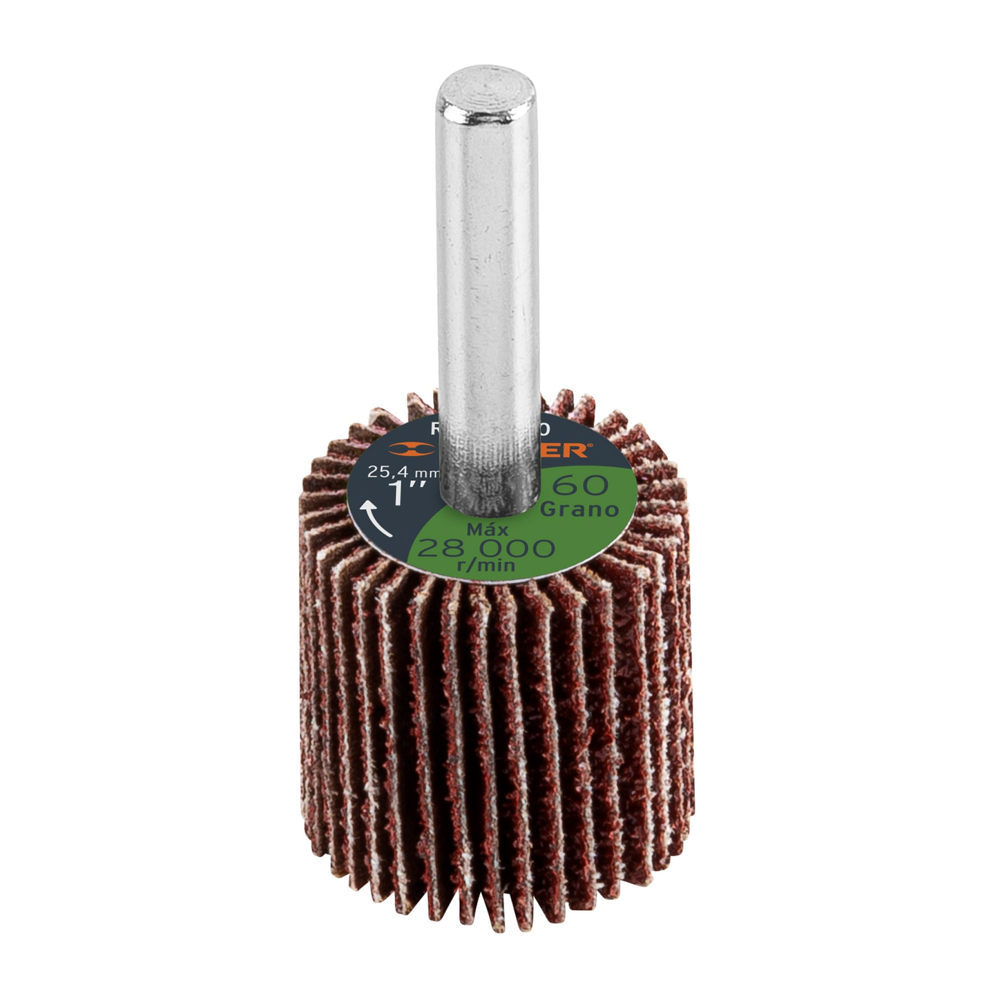 Rueda flap de 1", grano 60