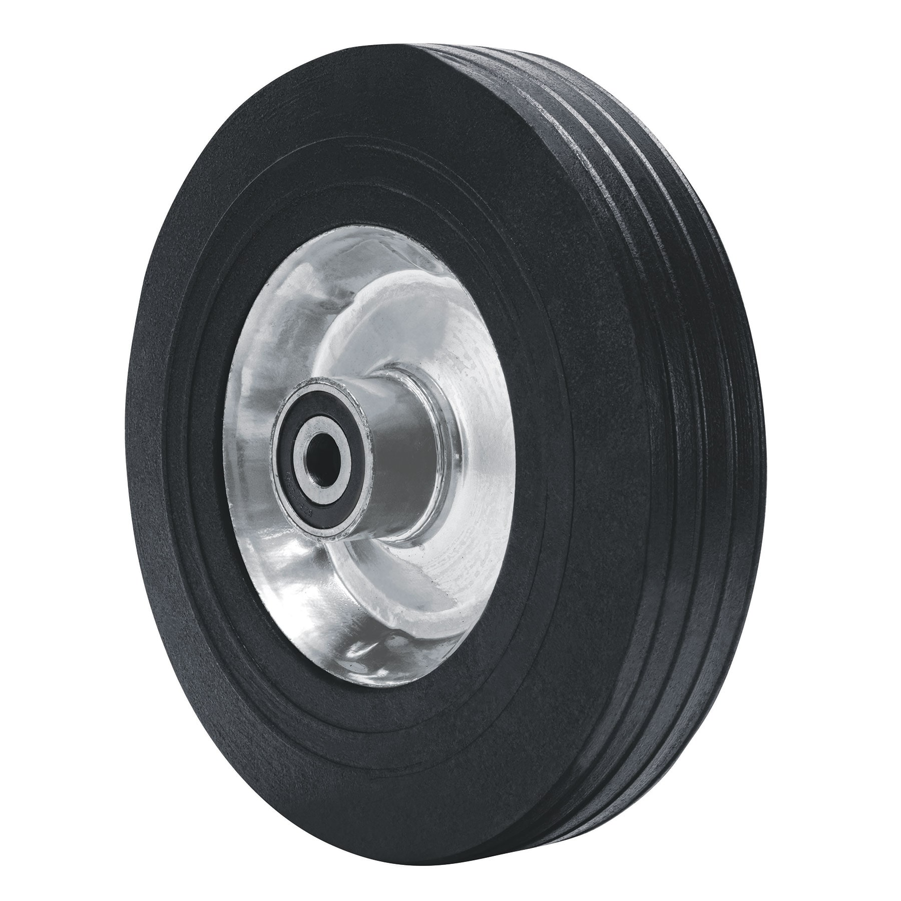 Rueda de 10" hule solido eje lateral Truper
