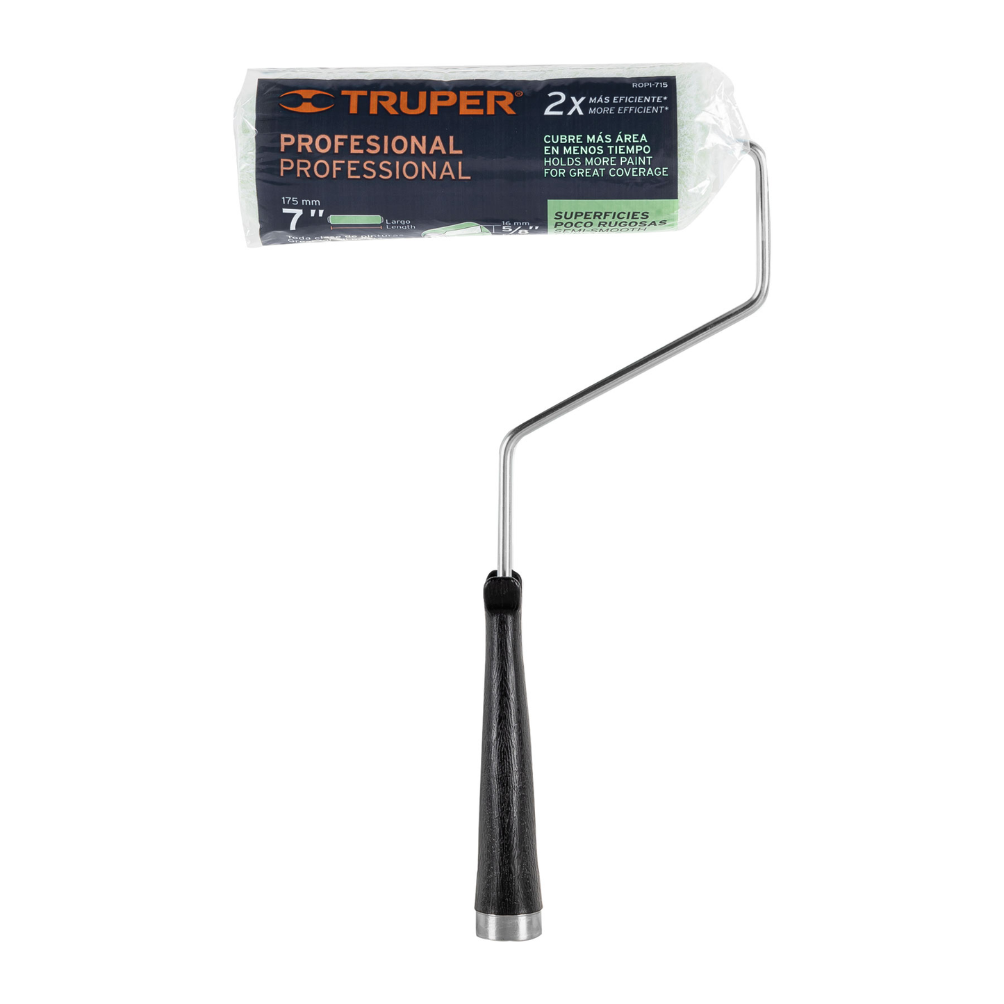 Rodillo para pintar, felpa 7 x 5/8", lisa