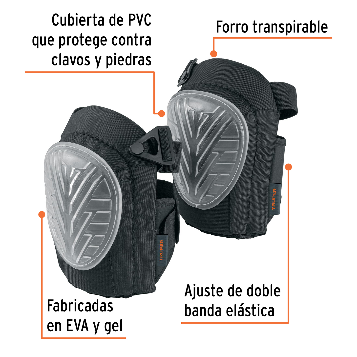 Rodilleras profesionales de pvc