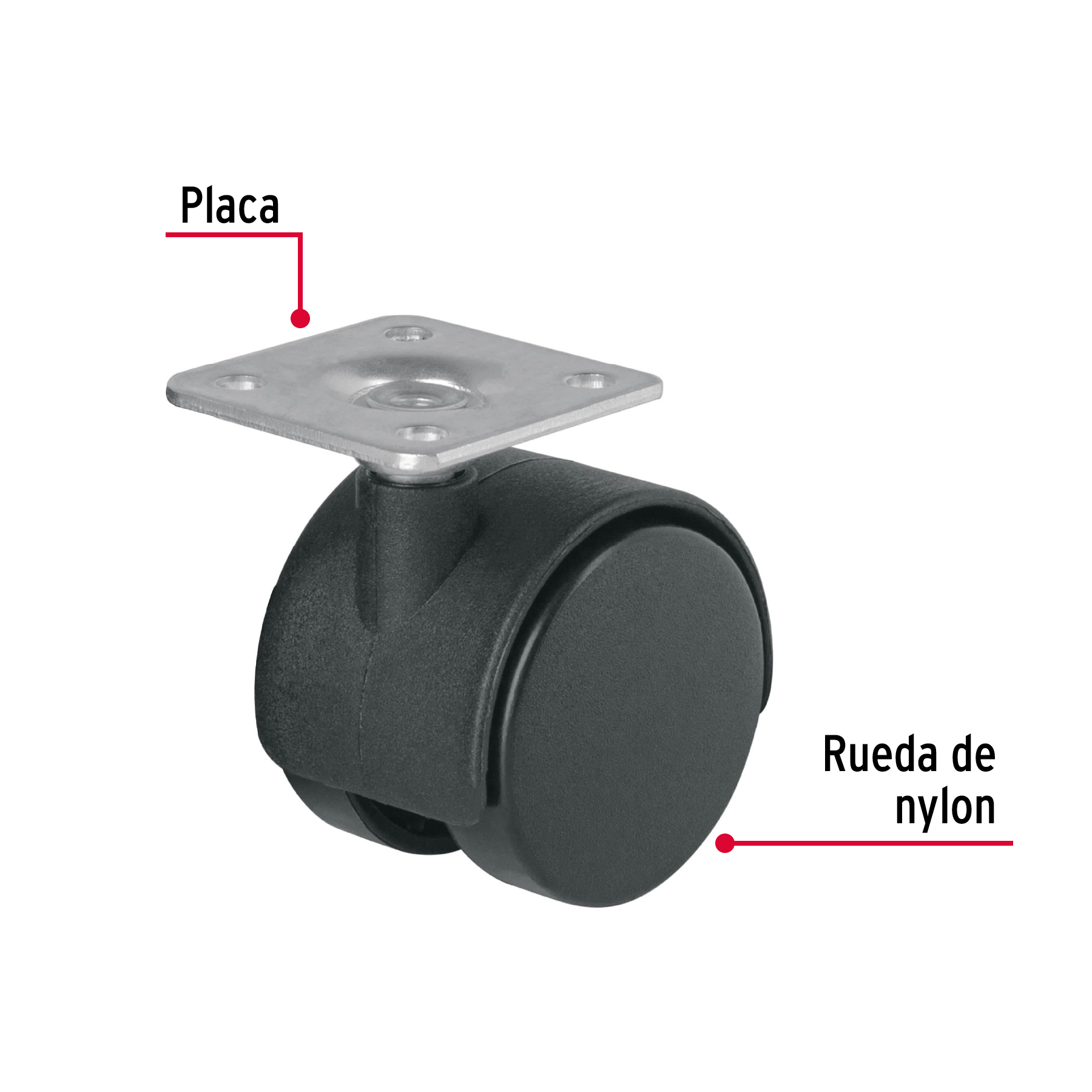 Rodaja tipo yoyo, 40 mm
