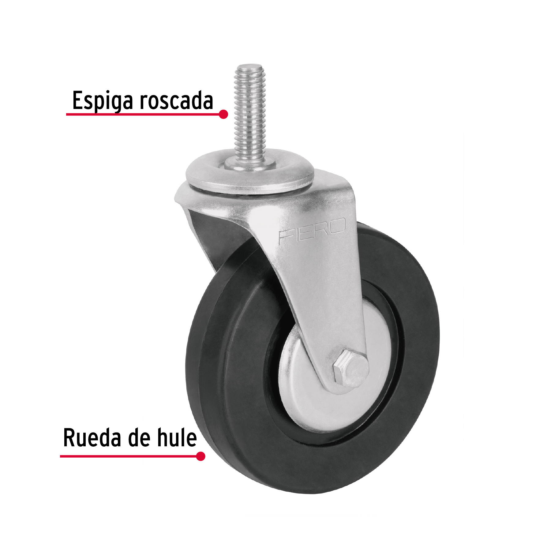 Rodaja hule espiga roscada 7/16" X 4"