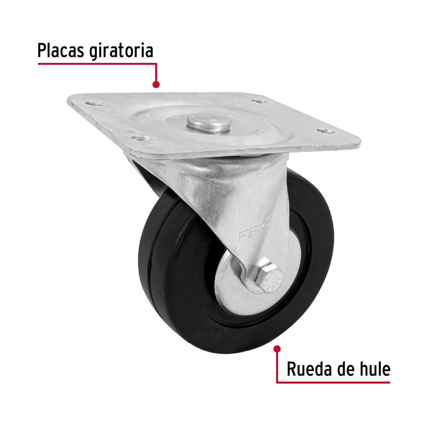 Rodaja hule 6", 50 mm con balero