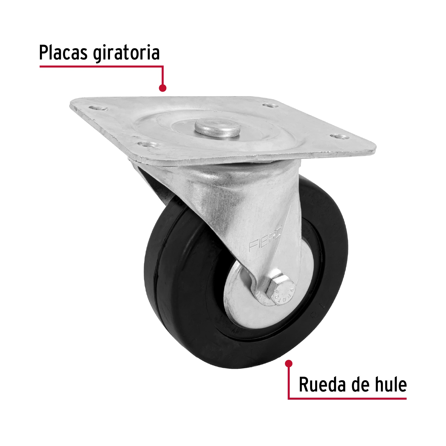 Rodaja hule 6", 50 mm con balero