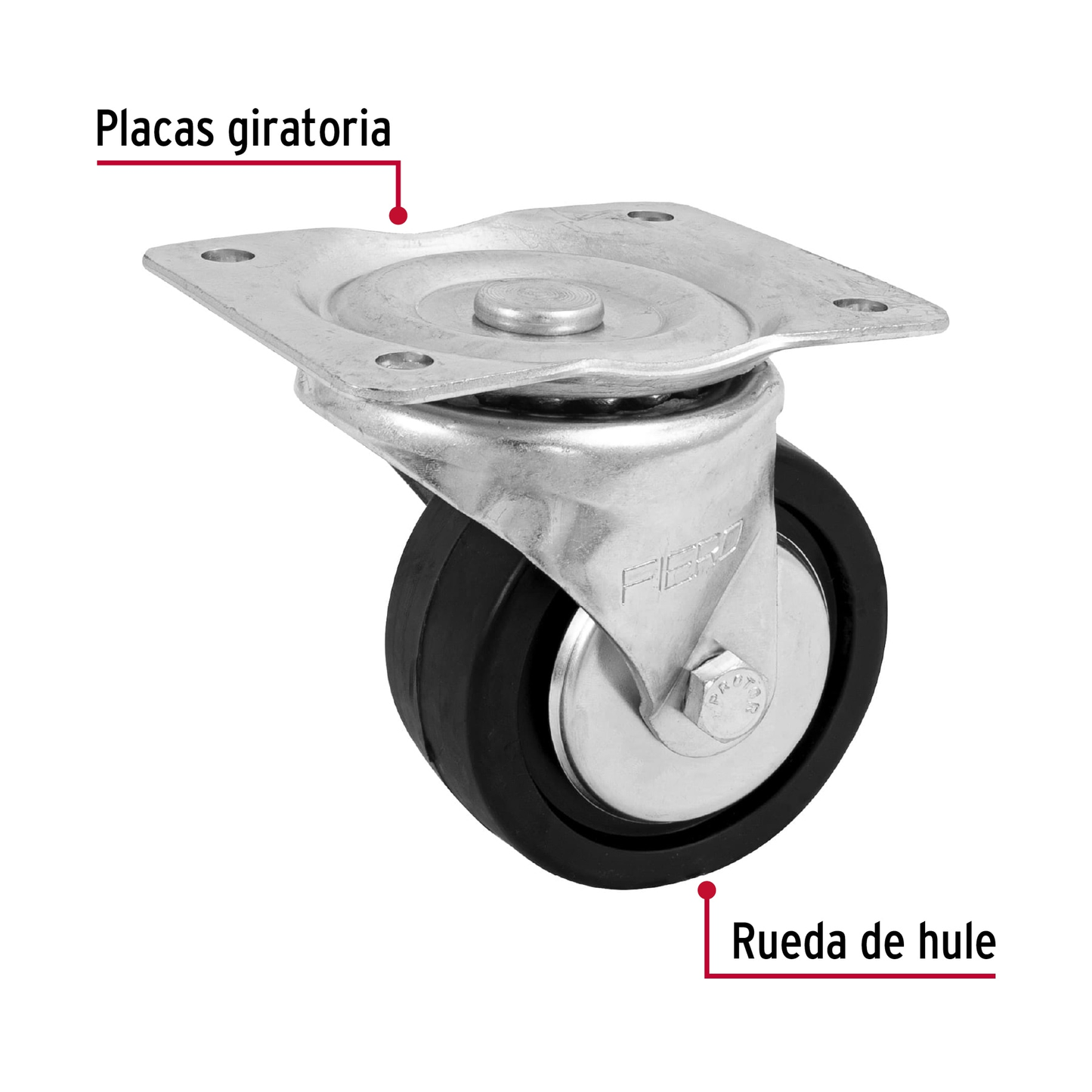 Rodaja hule 4", 42 mm con balero