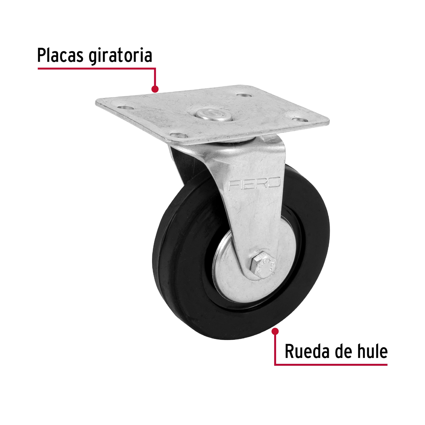 Rodaja hule 4", 25 mm con balero
