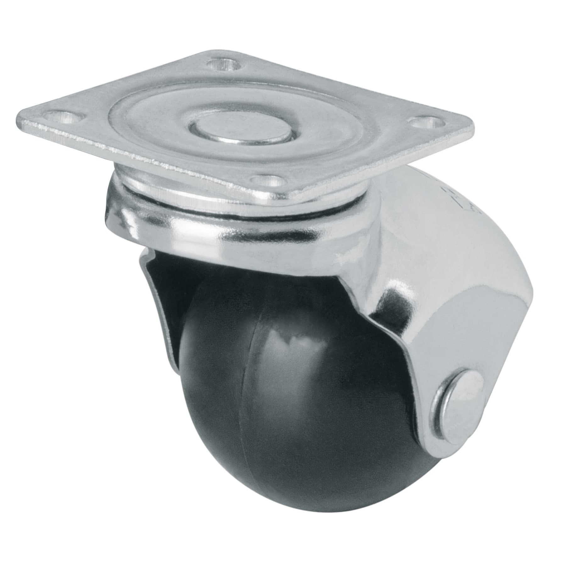 Rodaja esférica, 40 mm con placa