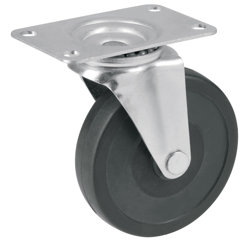 Rodaja de polipropileno 4", placa giratoria para DIA-385P