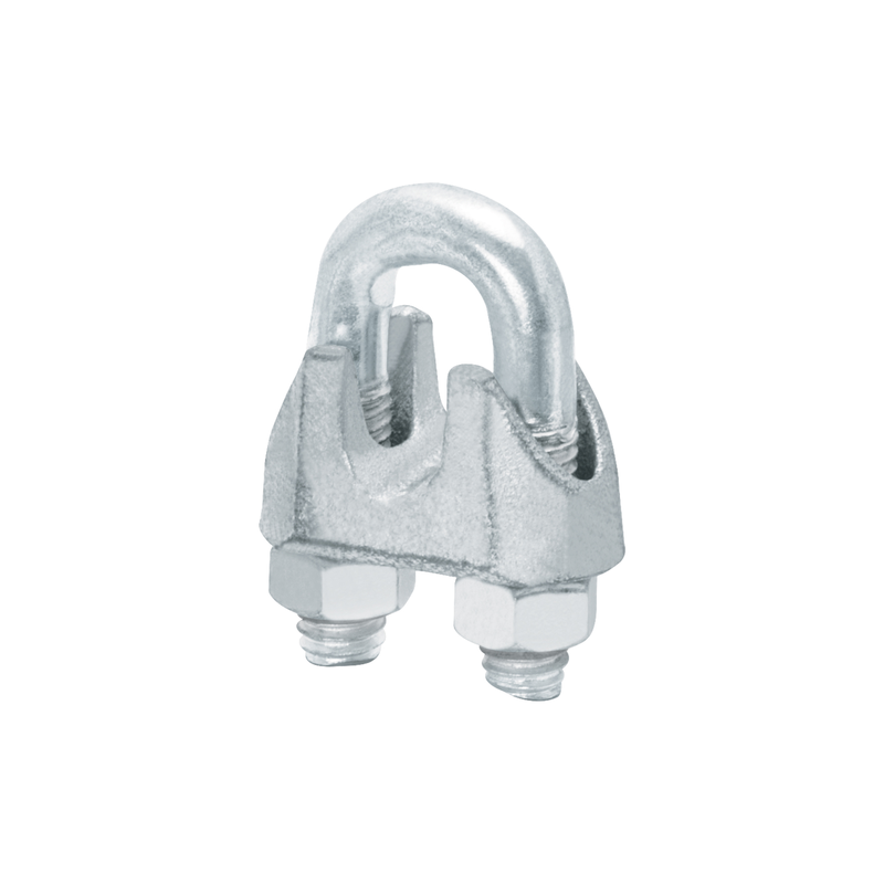 Bolsa con 20 nudos (perros) de hierro para cable de 3/8'