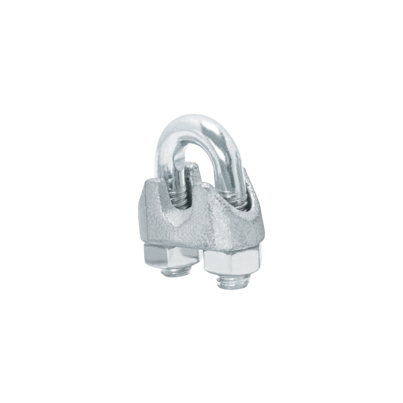 Bolsa con 40 nudos (perros) de hierro para cable de 1/4'