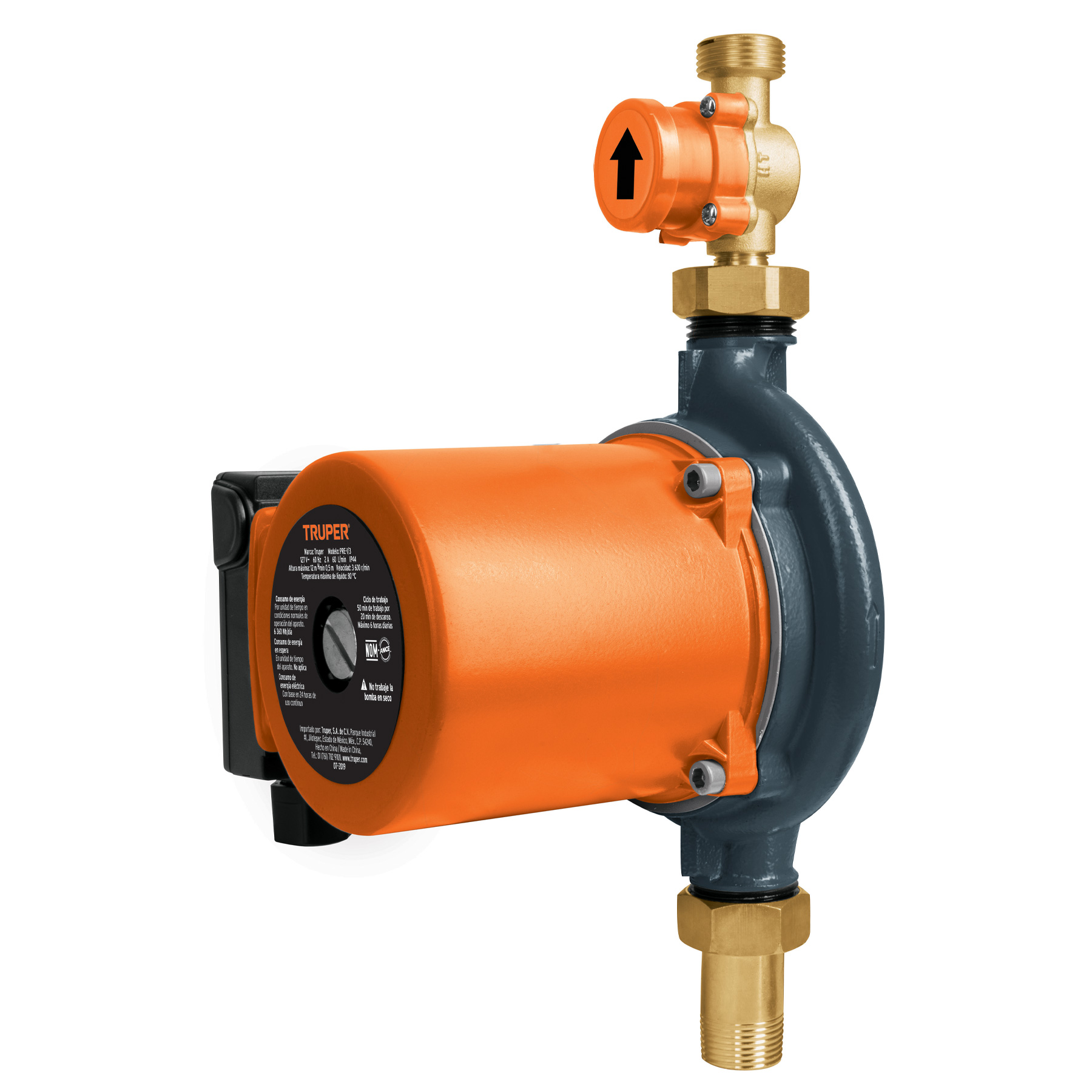 Bomba de agua con presurizador de 1/3 HP