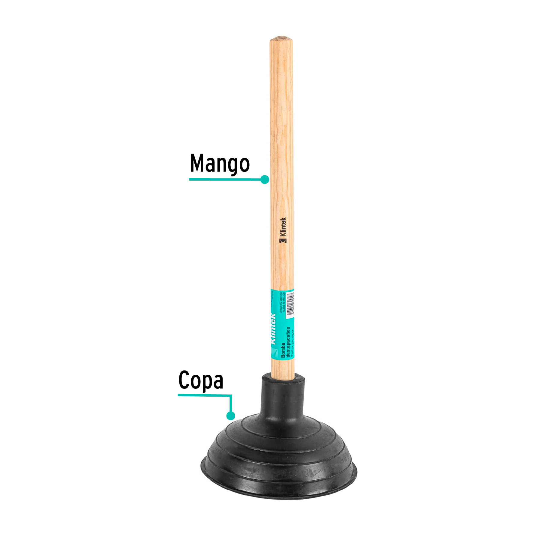 Bomba destapacaños, 6"