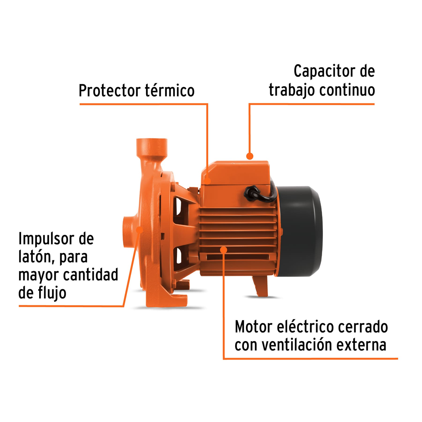 Bomba eléctrica para agua centrífuga 1 HP