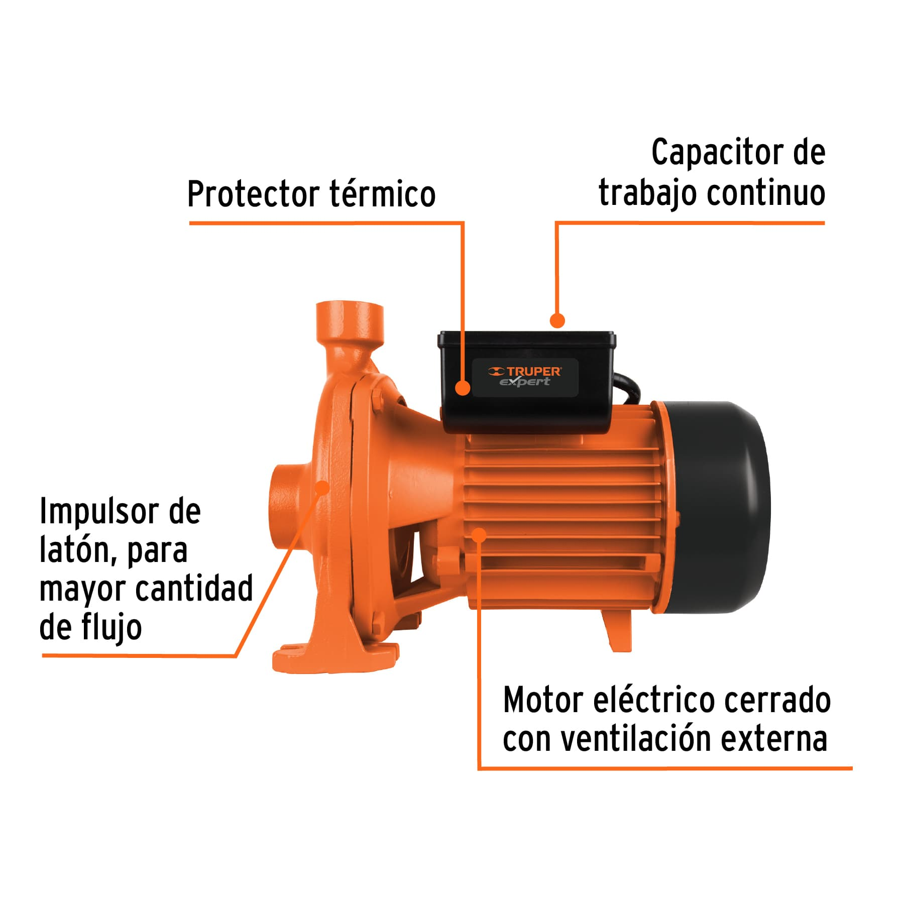 Bomba eléctrica para agua centrífuga 2 HP