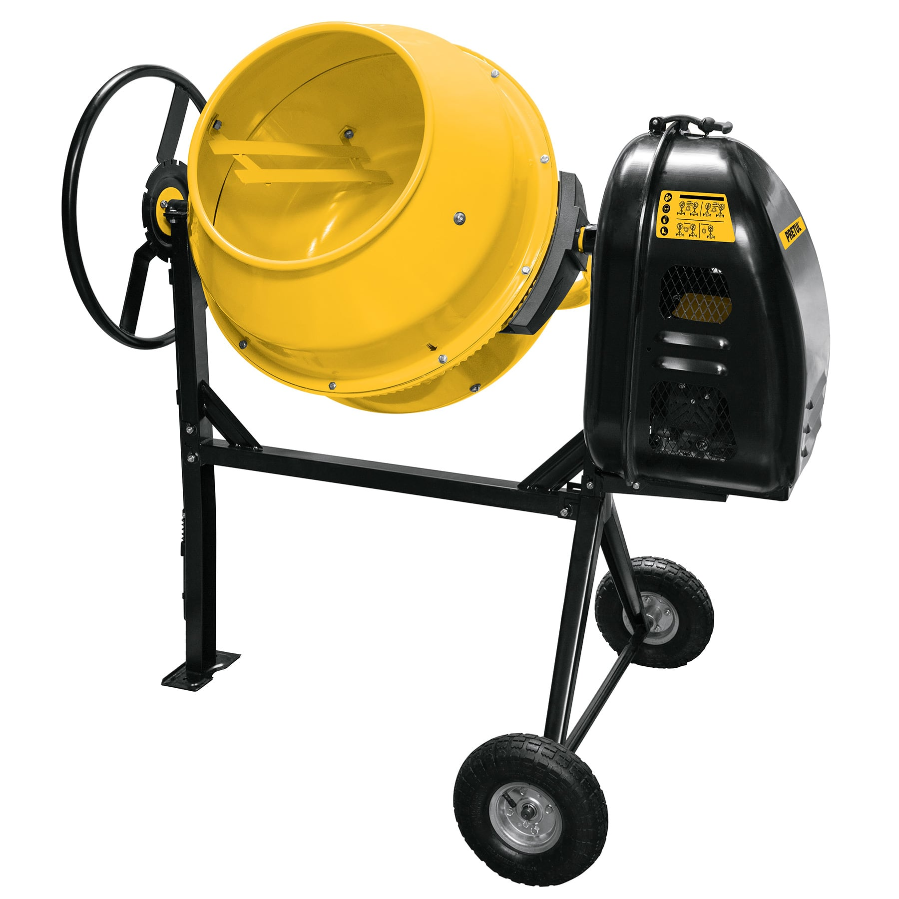 Revolvedora de cemento a gasolina, 1/2 saco, 160 l, Pretul