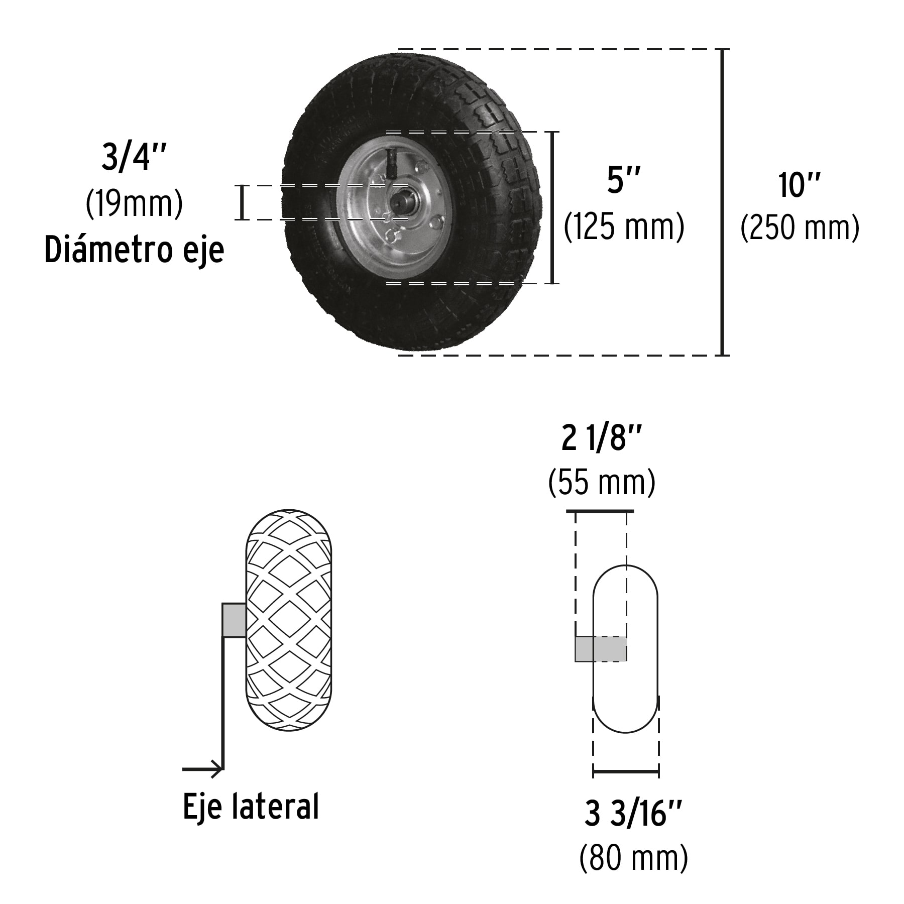 Revolvedora de cemento a gasolina, 1/2 saco, 160 l, Pretul