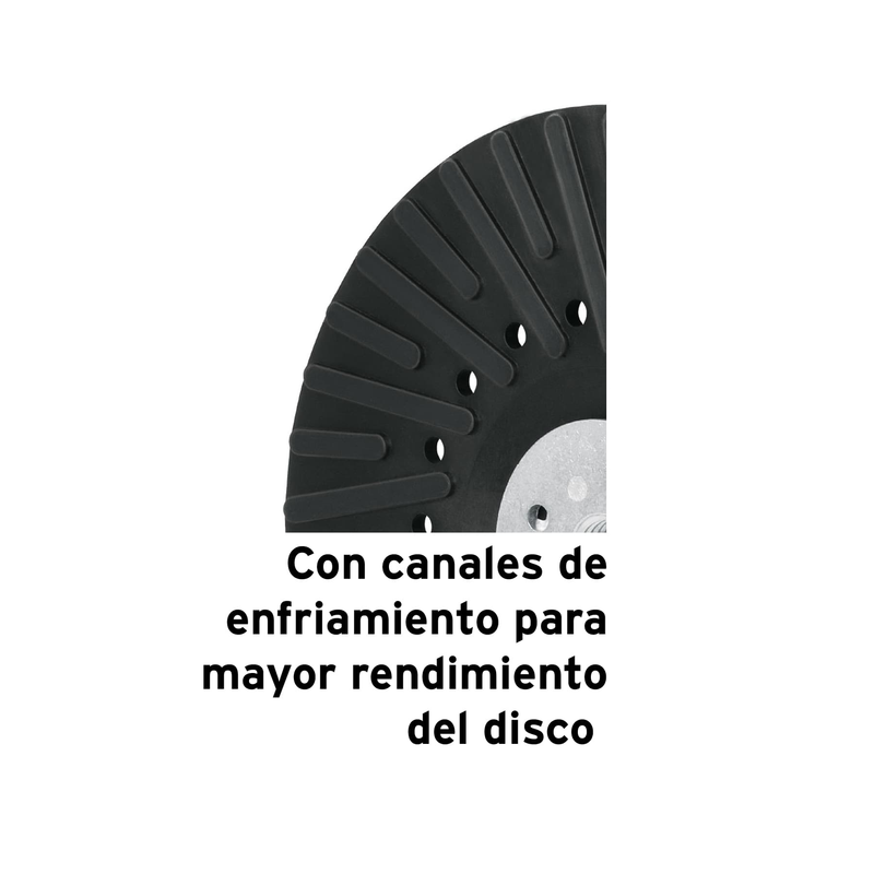Respaldo disco de lija 7", rosca standard