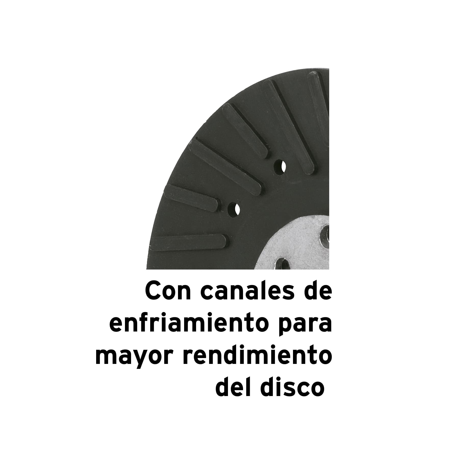 Respaldo disco de lija 4-1/2",rosca milimétrica