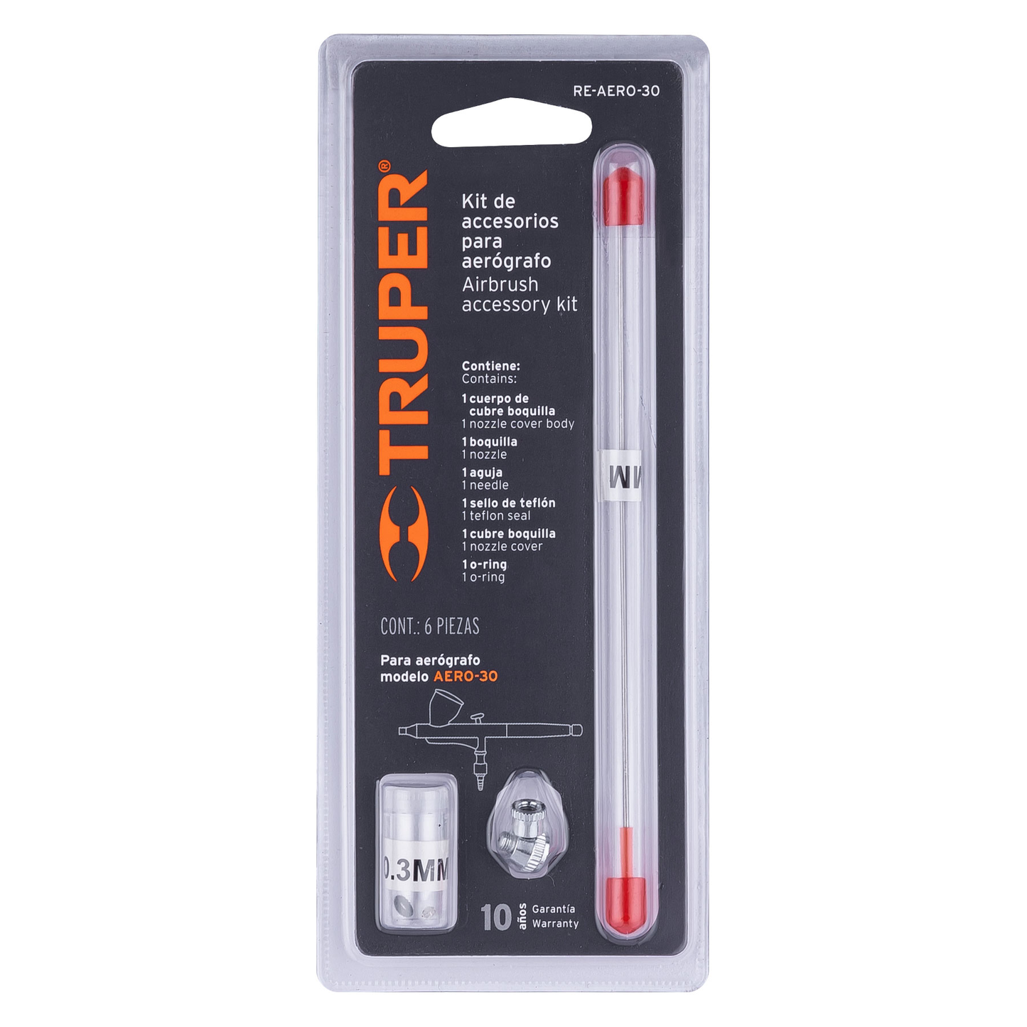 Repuestos para aerógrafo AERO-30, 5 piezas