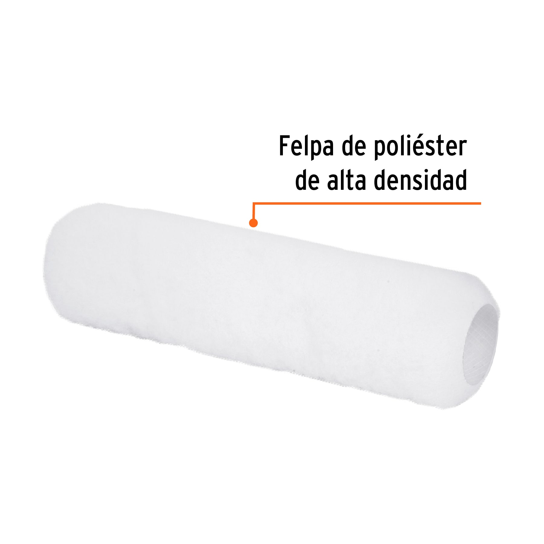 Repuesto para rodillo para pintar, felpa 9 x 3/8",extra lisa