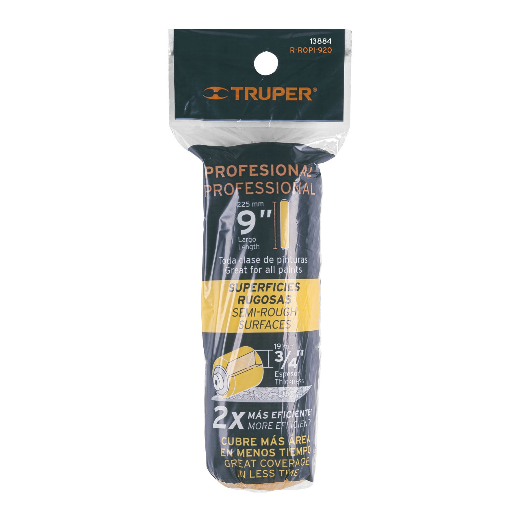 Repuesto para rodillo para pintar, felpa 9 x 3/4"