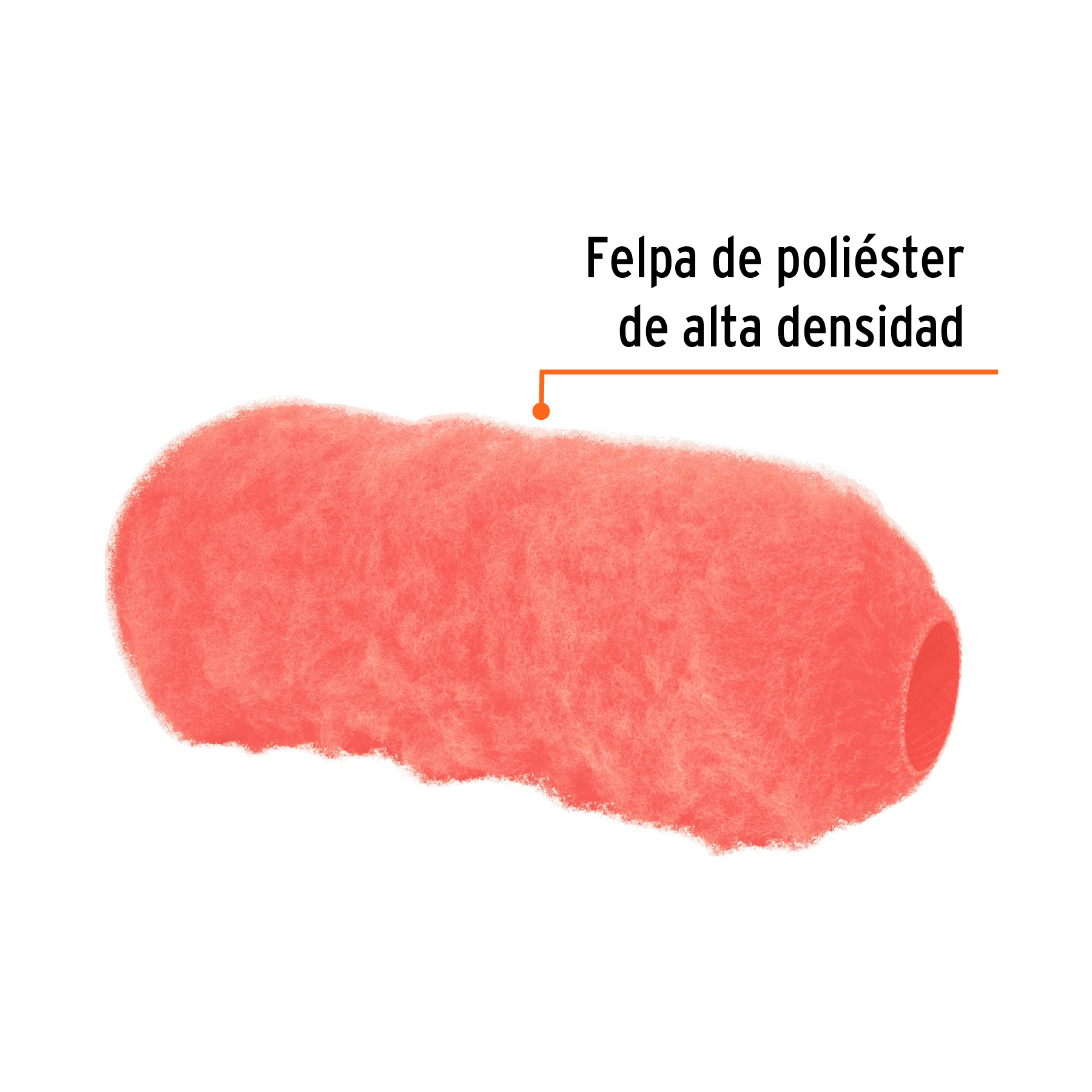 Repuesto para rodillo para pintar, felpa 9 x 1-1/4"