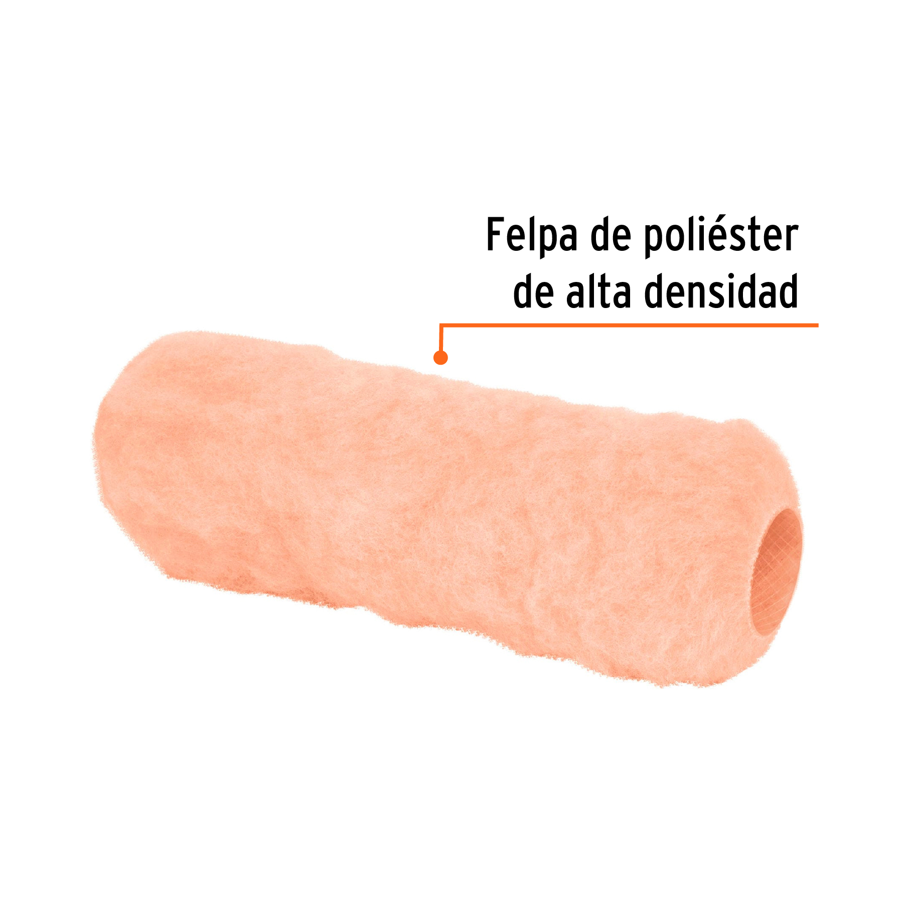 Repuesto para rodillo para pintar, felpa 9 x 1", rugosa