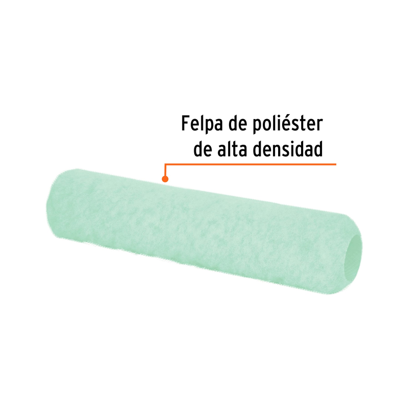 Repuesto para rodillo para pintar, felpa 12 x 5/8", lisa