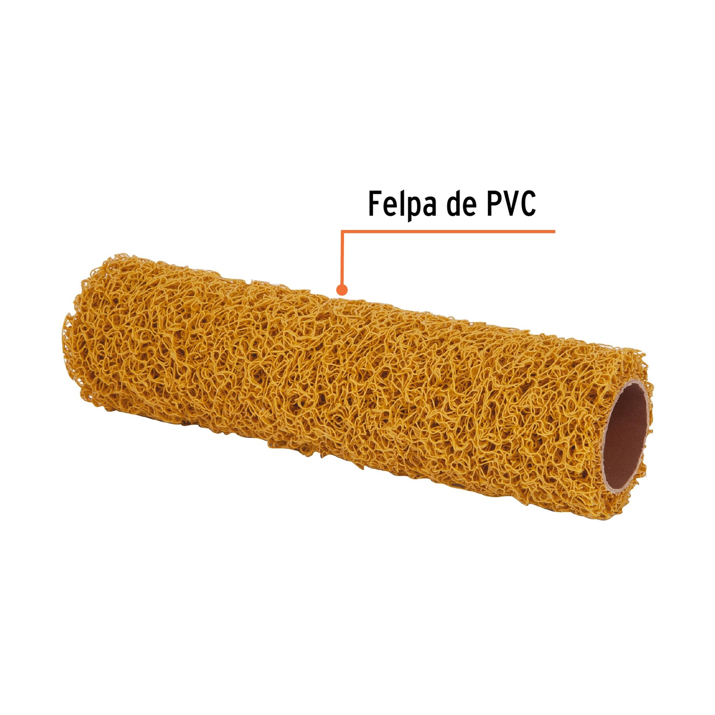 Repuesto para rodillo para pintar, 9 x 7/16", PVC, rugosa