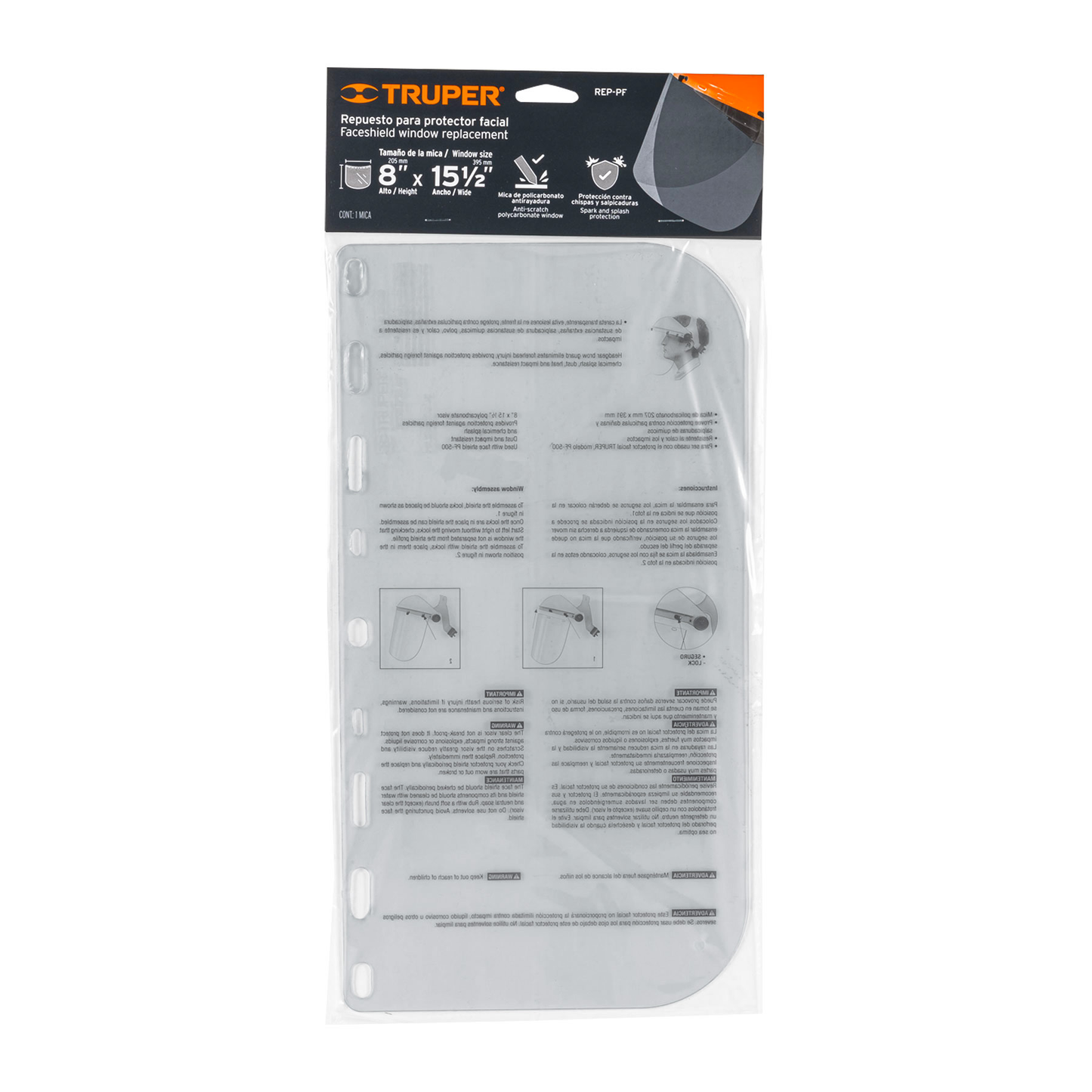 Repuesto para protector facial pf-500