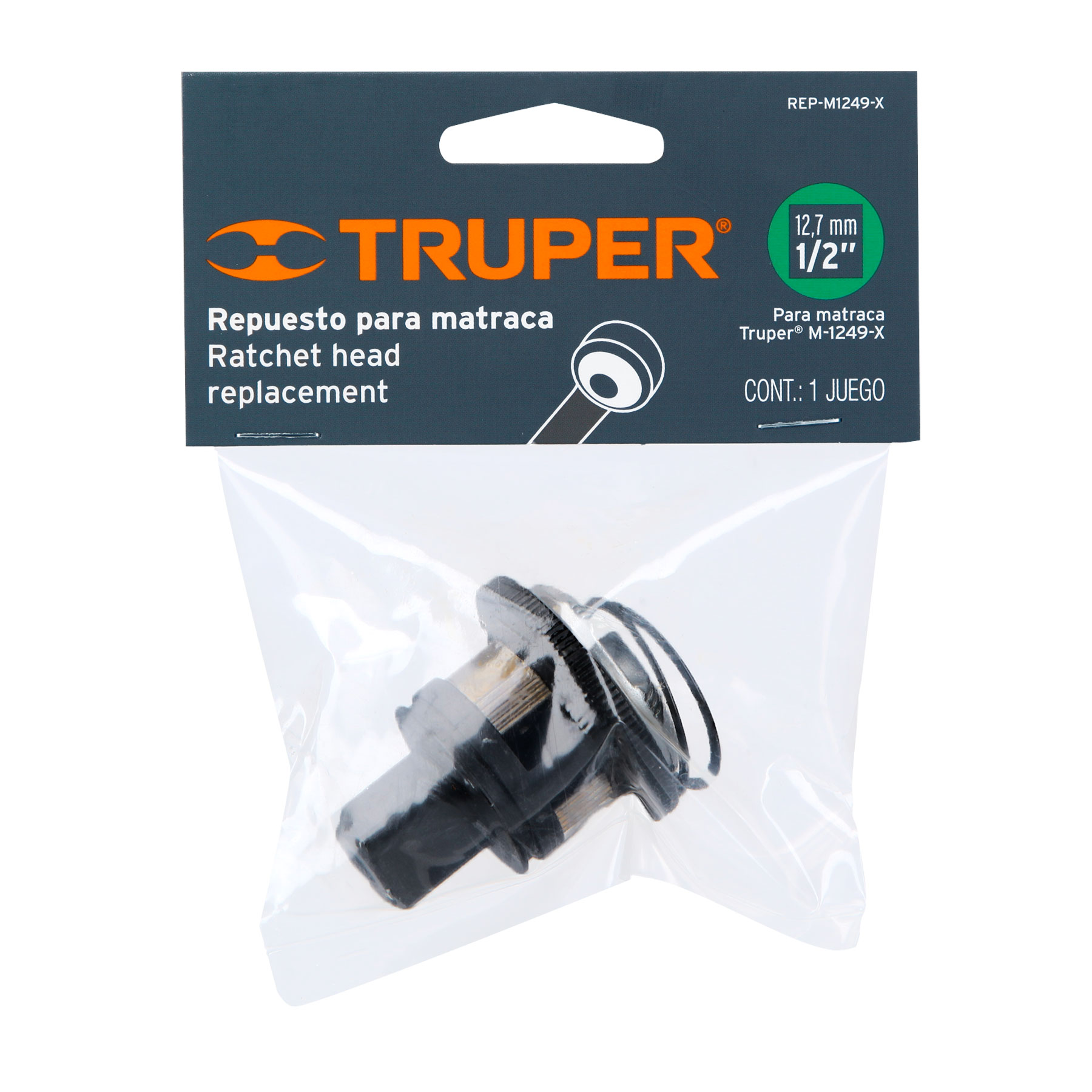 Repuesto para matraca cabeza redonda M-1249-X, cuadro 1/2"