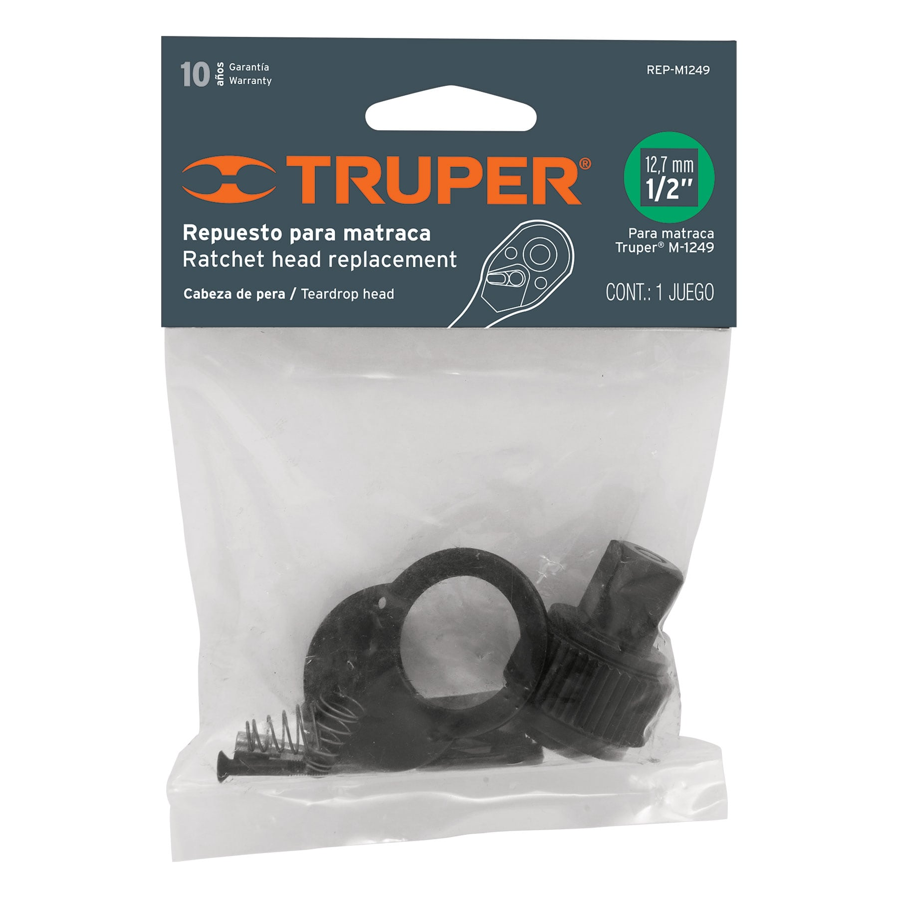 Repuesto para matraca cabeza de pera M-1249, cuadro 1/2"