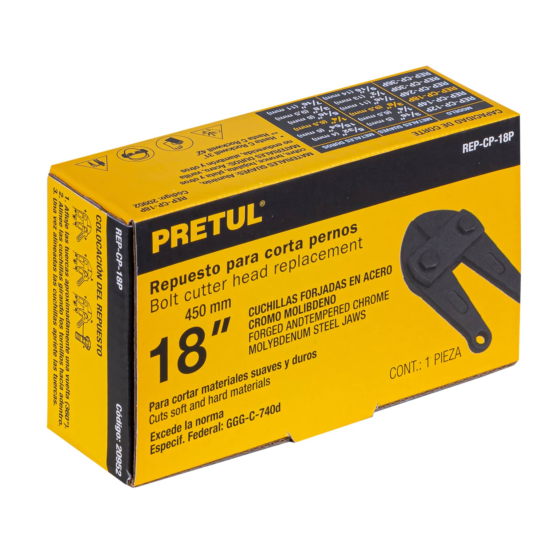 Repuesto de cuchilla para cortapernos cp-18p