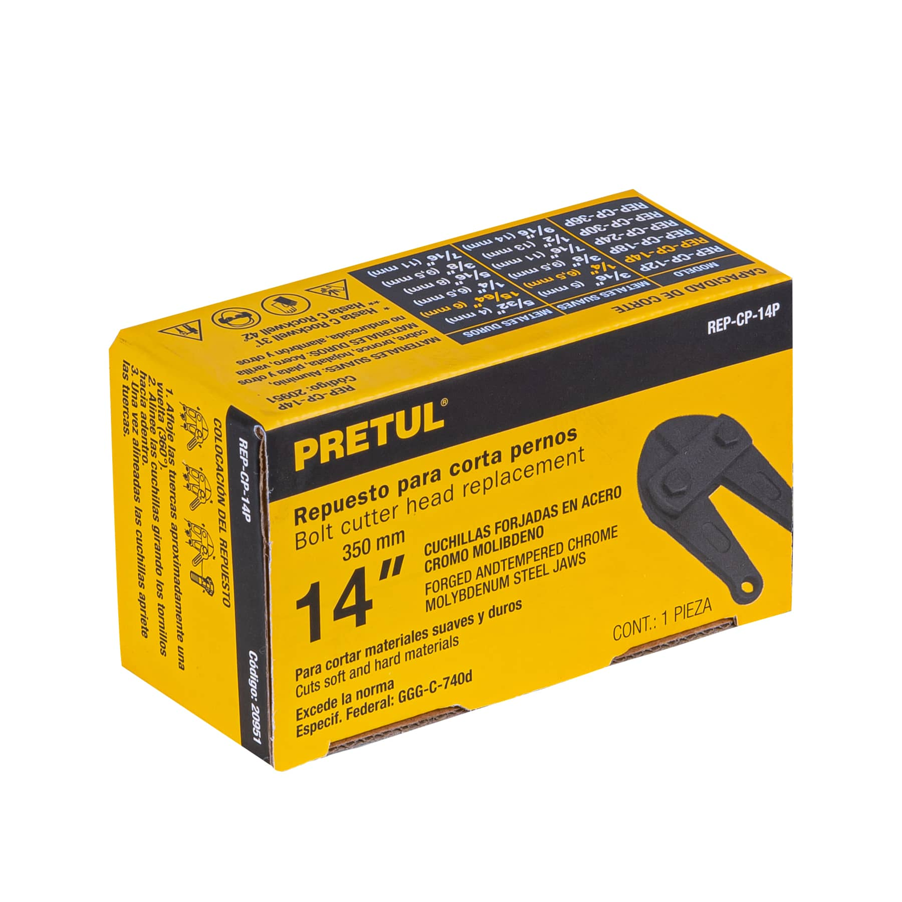 Repuesto de cuchilla para cortapernos cp-14p