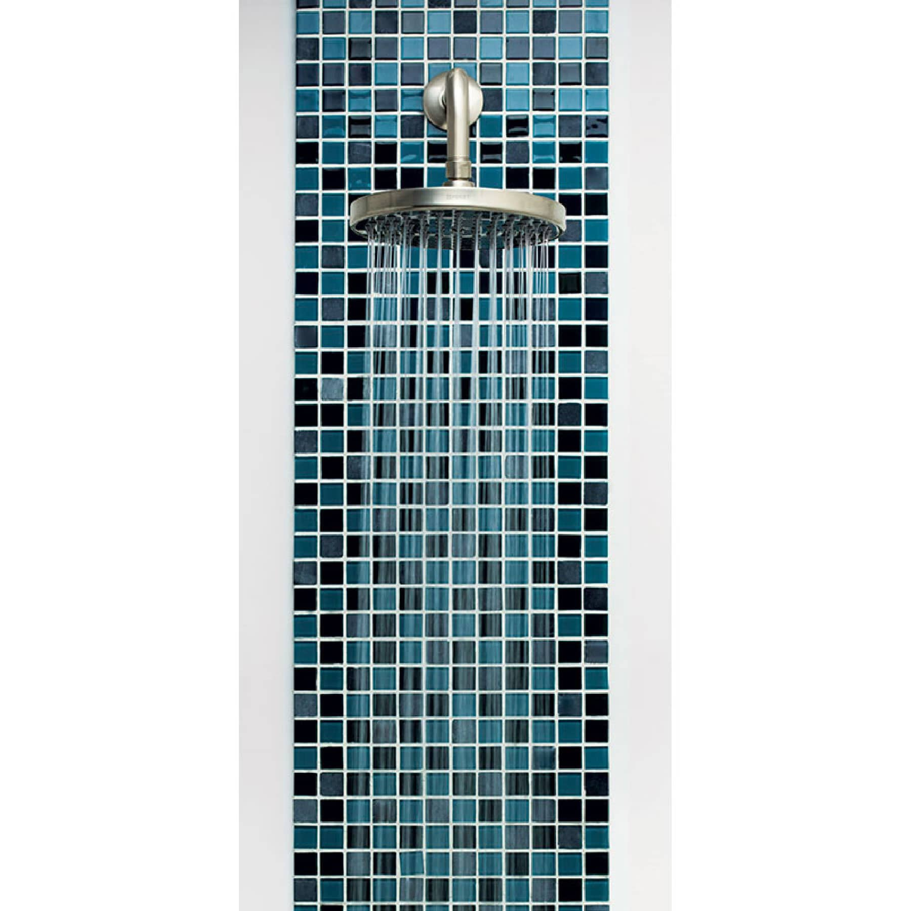 Regadera redonda, 8", con brazo, Element