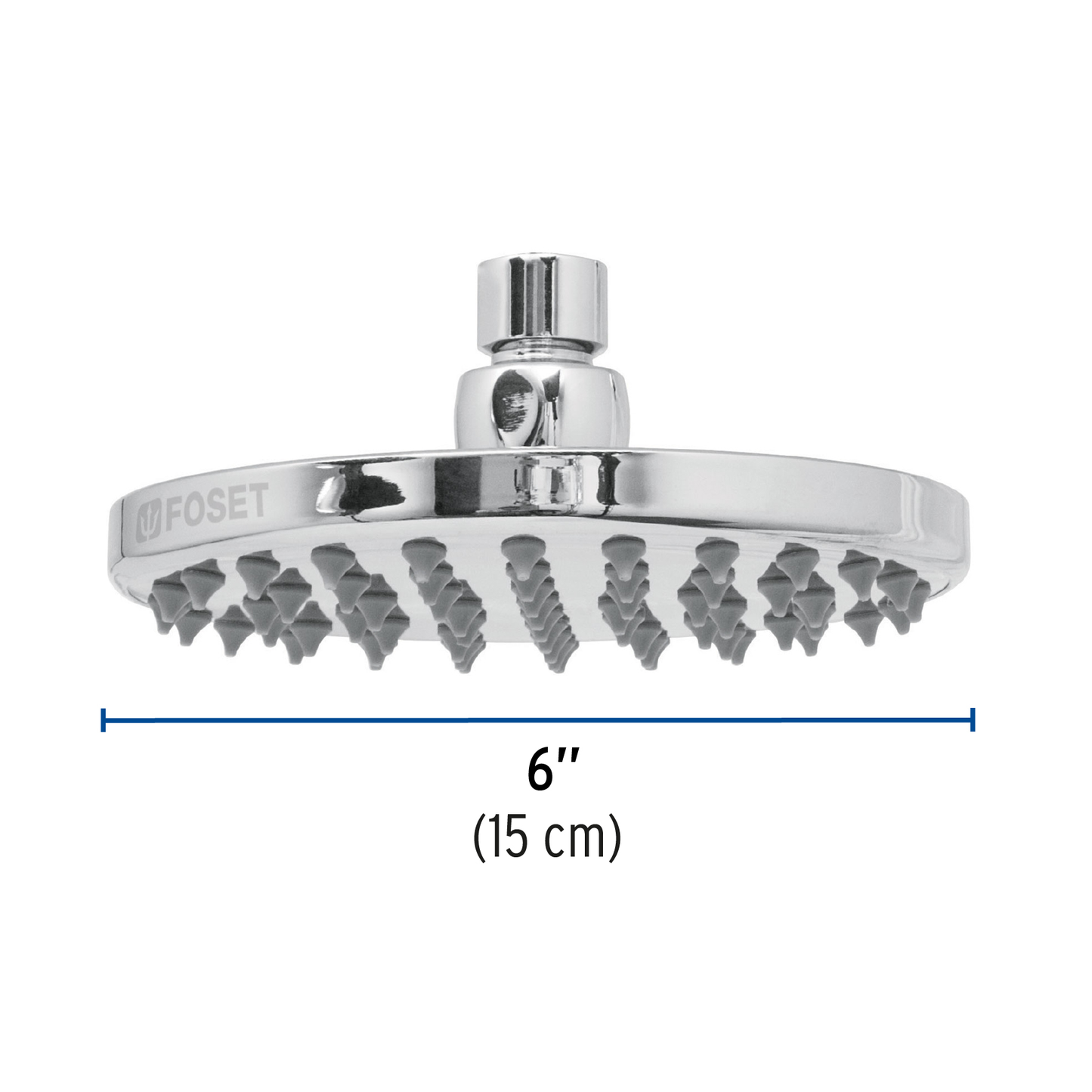 Regadera redonda, 6", sin brazo, Element
