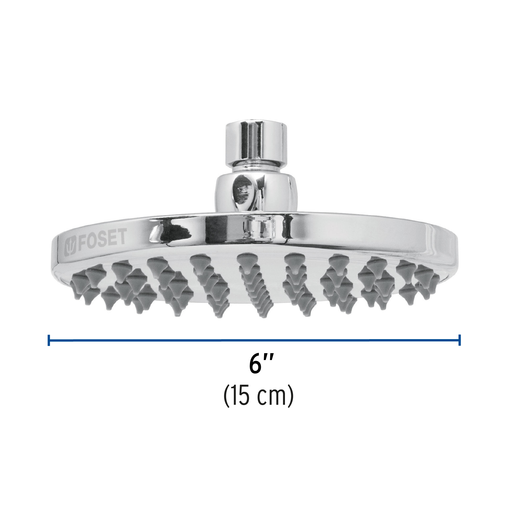 Regadera redonda, 6", sin brazo, Element