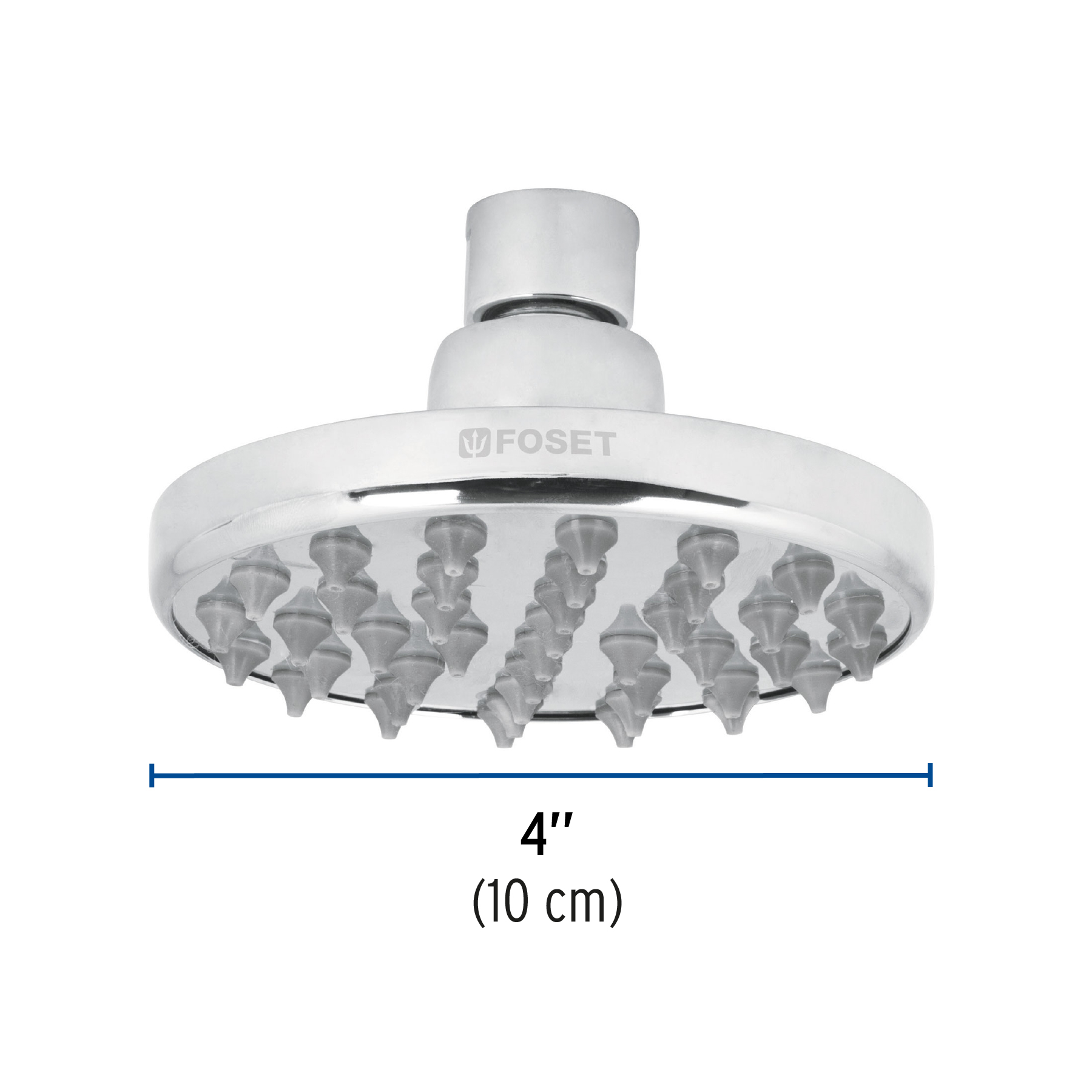 Regadera redonda, 4", sin brazo, Element
