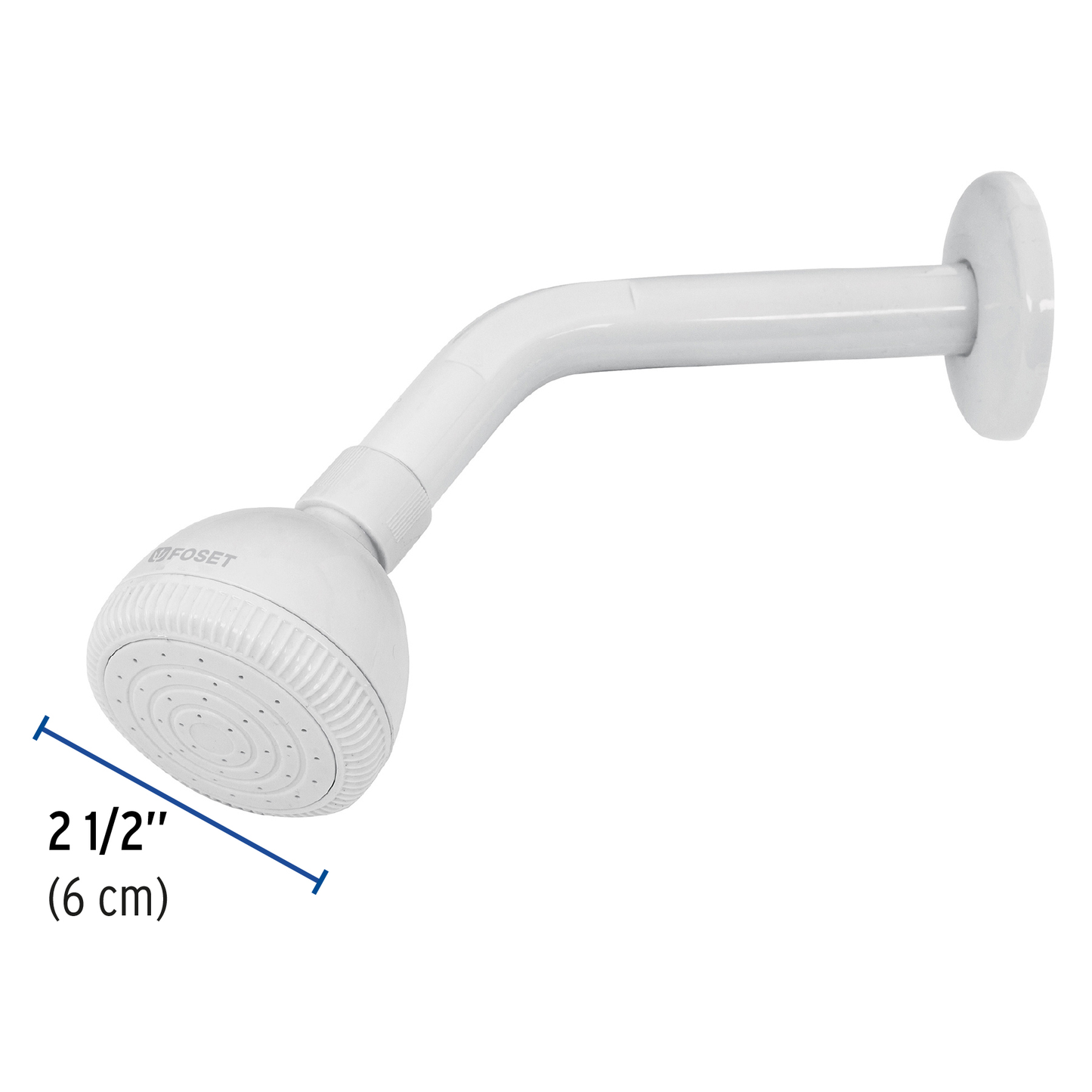 Regadera plástica de 2 1/2", basic