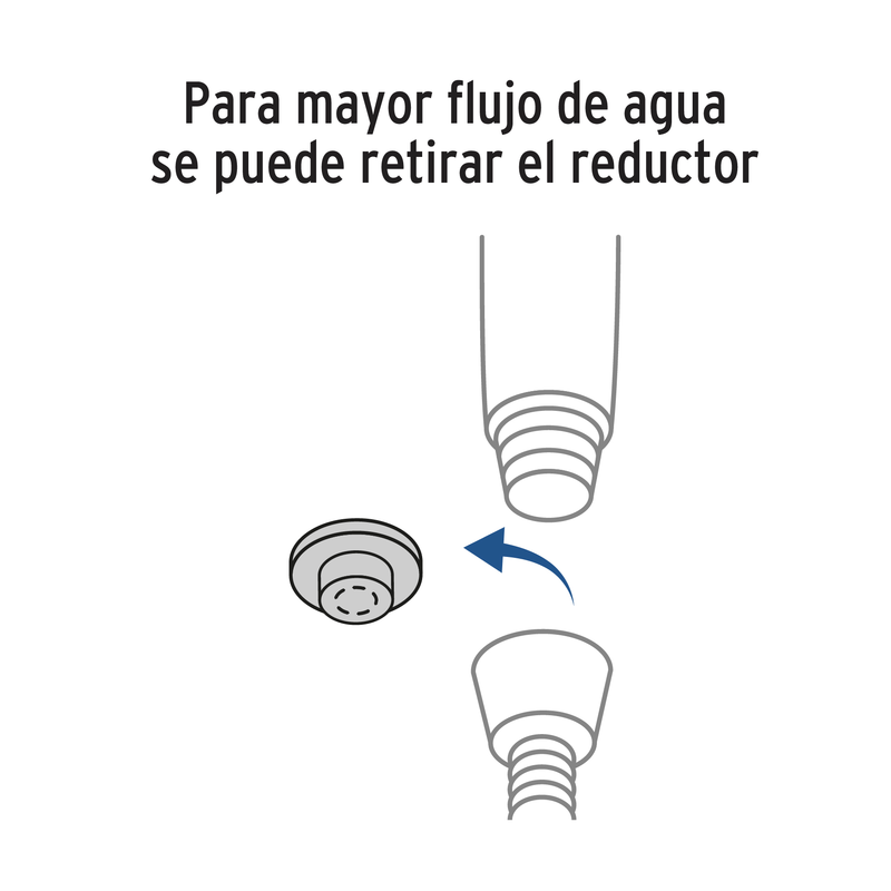 Regadera manual con soporte, satín, Riviera