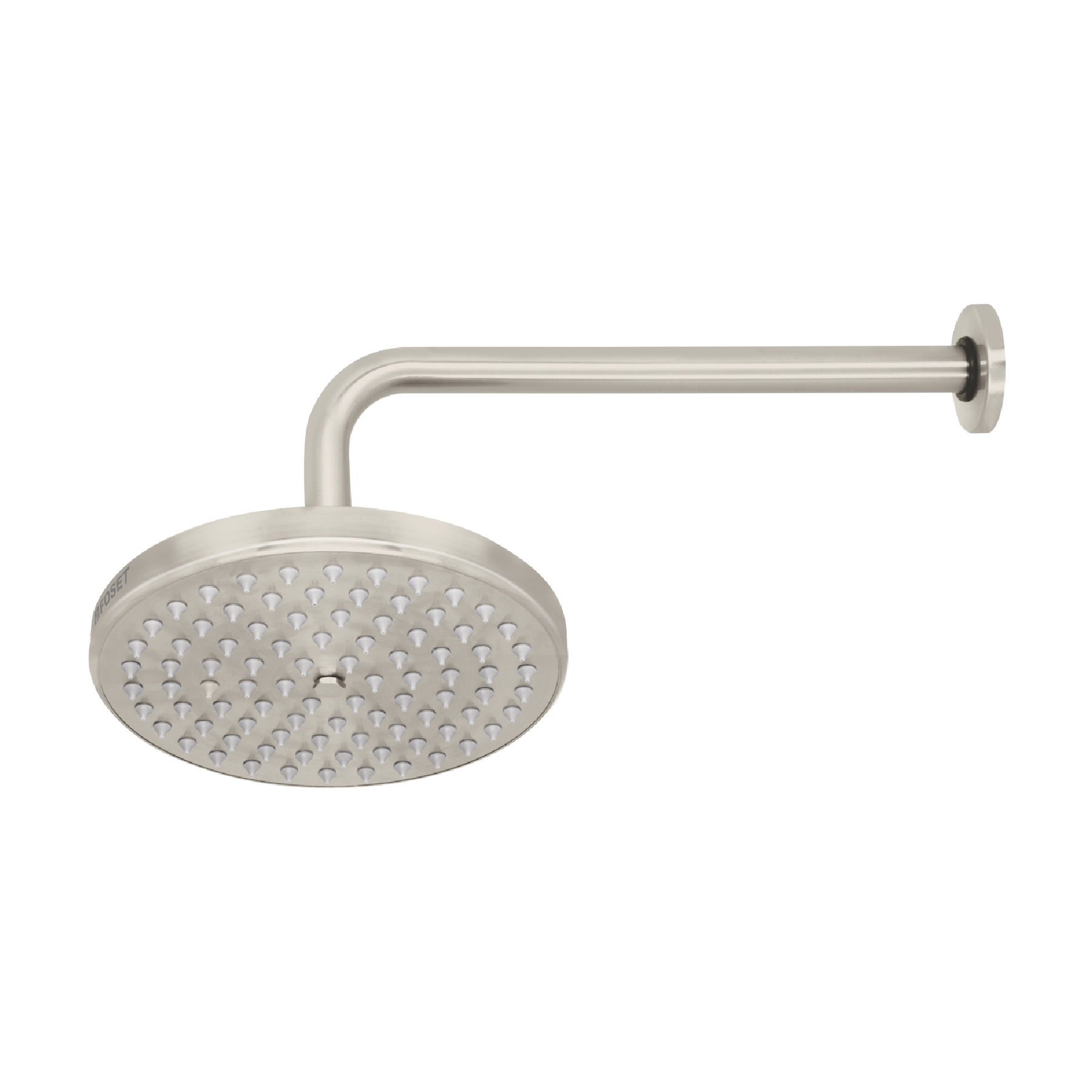 Regadera de latón, 8", con brazo, satinado, Element