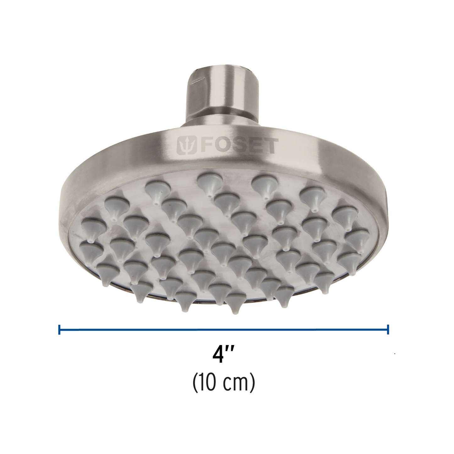 Regadera de latón, 4", sin brazo, satinado, Element
