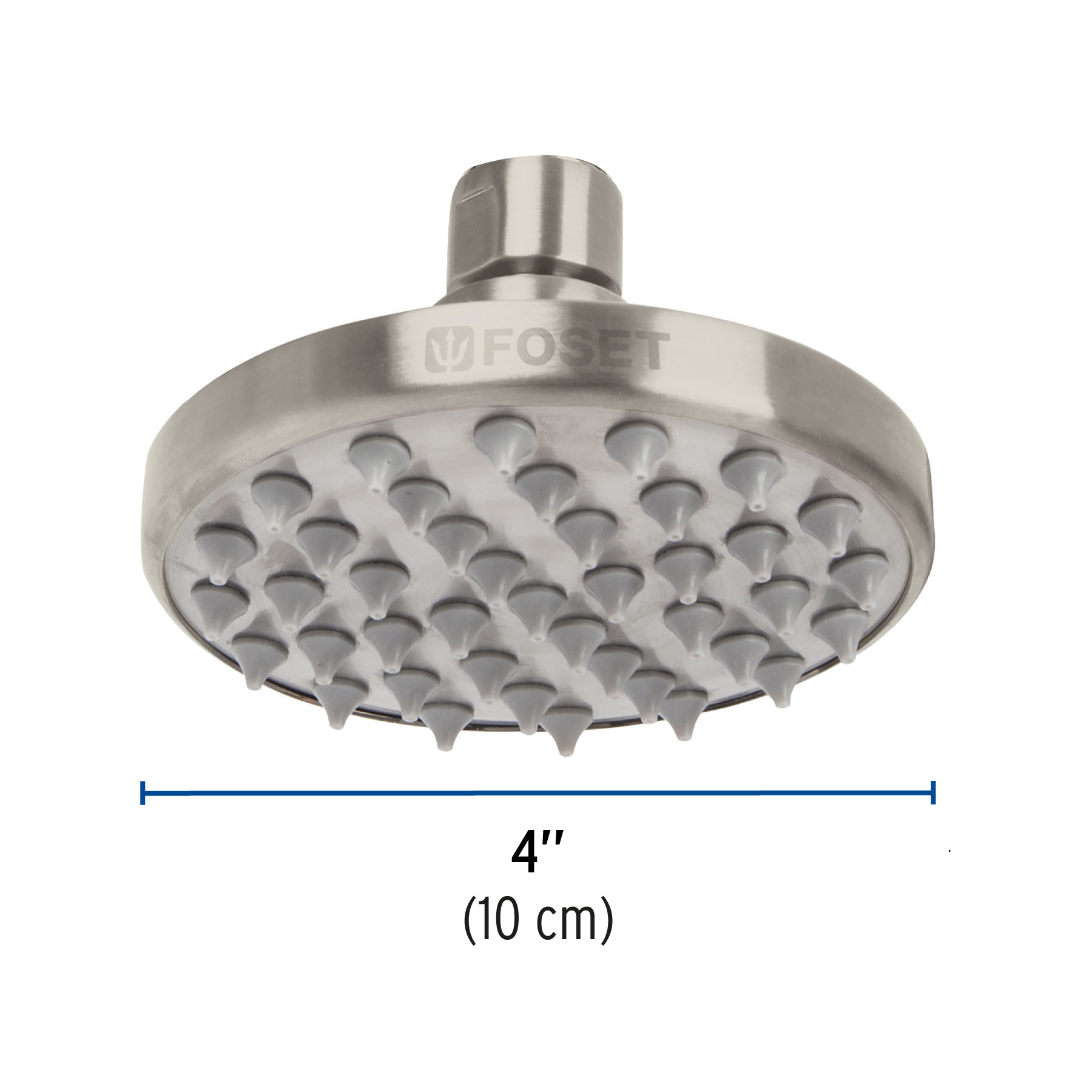 Regadera de latón, 4", sin brazo, satinado, Element