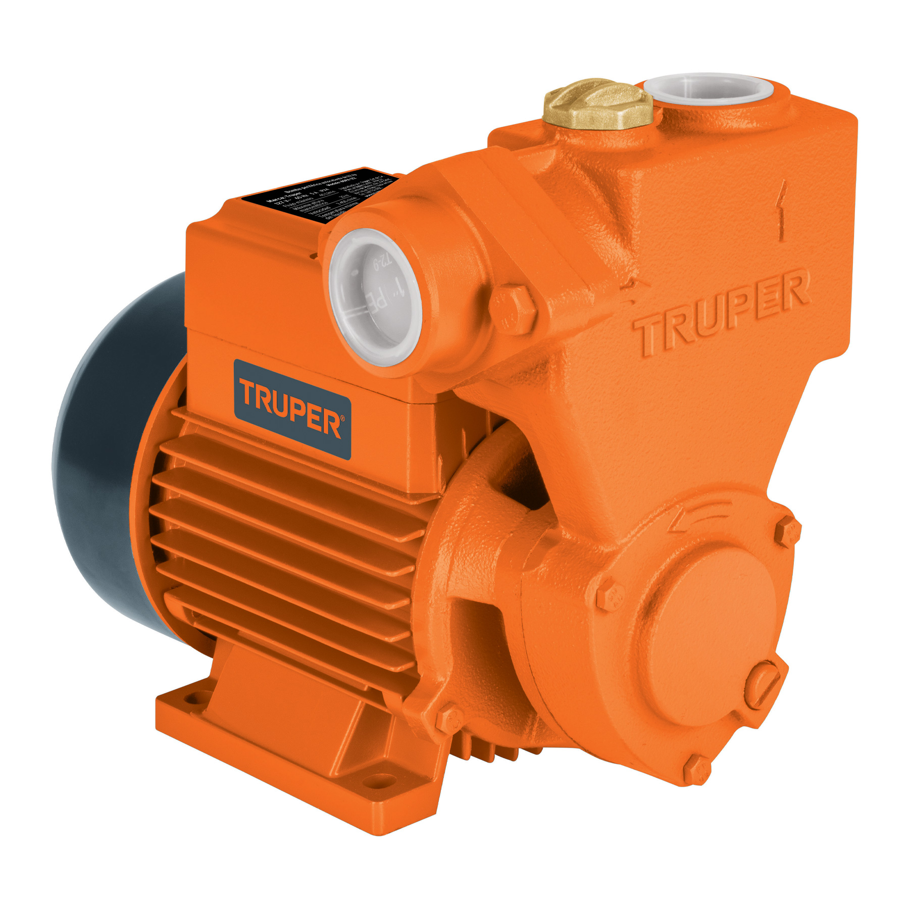 Bomba eléctrica periférica autocebante para agua, 1/2 Hp