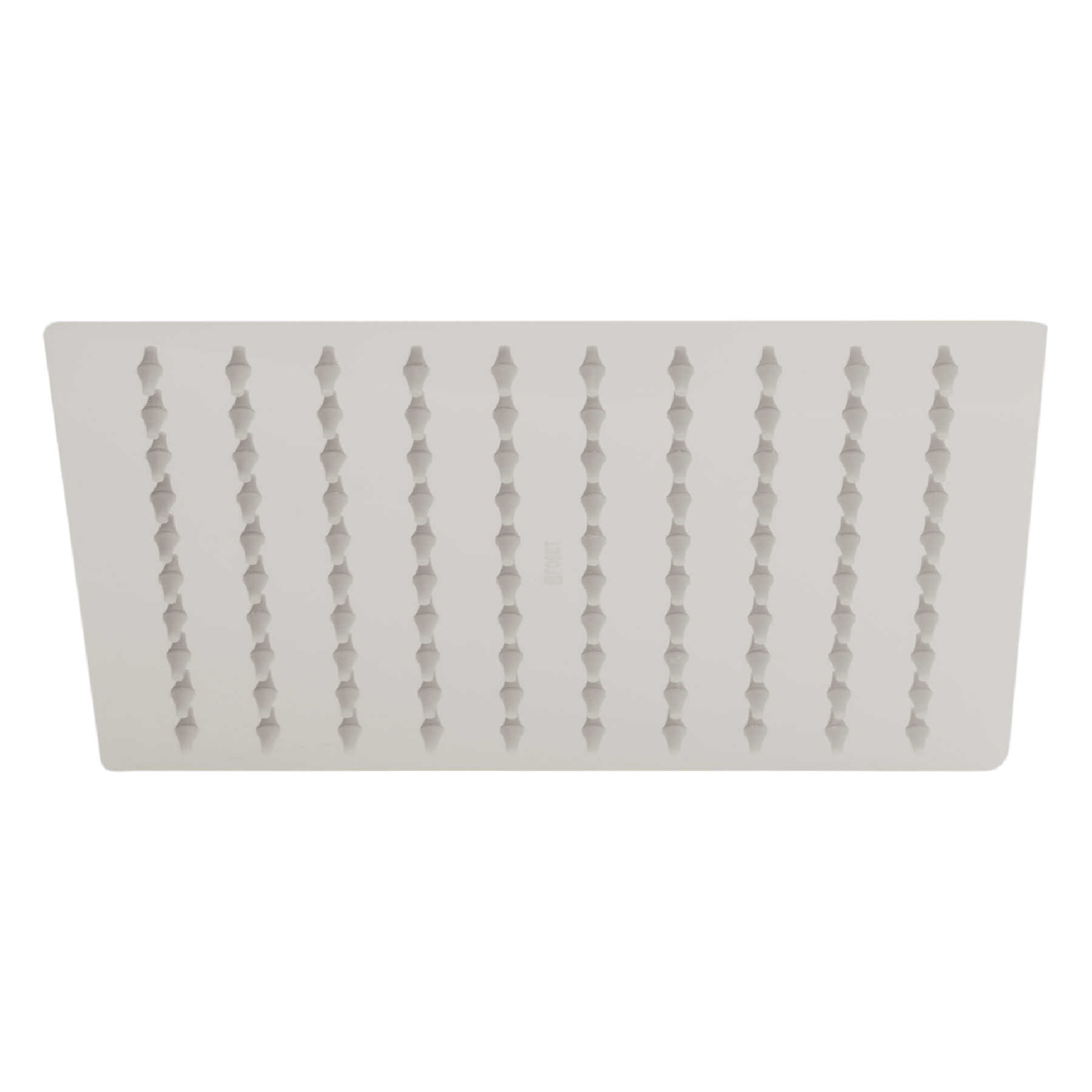 Regadera acero inoxidable, 8", sin brazo, satinado, Riviera