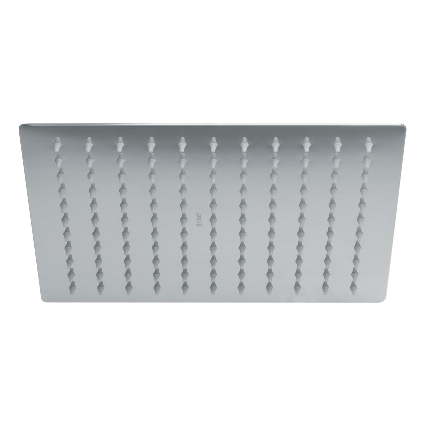 Regadera acero inoxidable, 10", sin brazo, cromado, Riviera